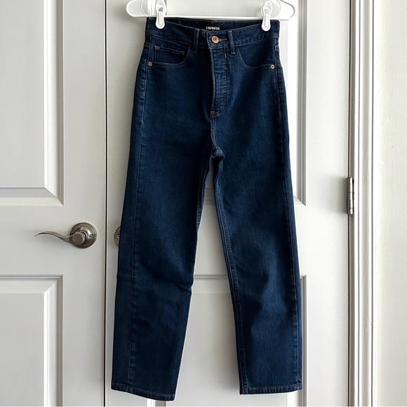 Express Denim - Express Super High Rise Mom Jean Dark Wash